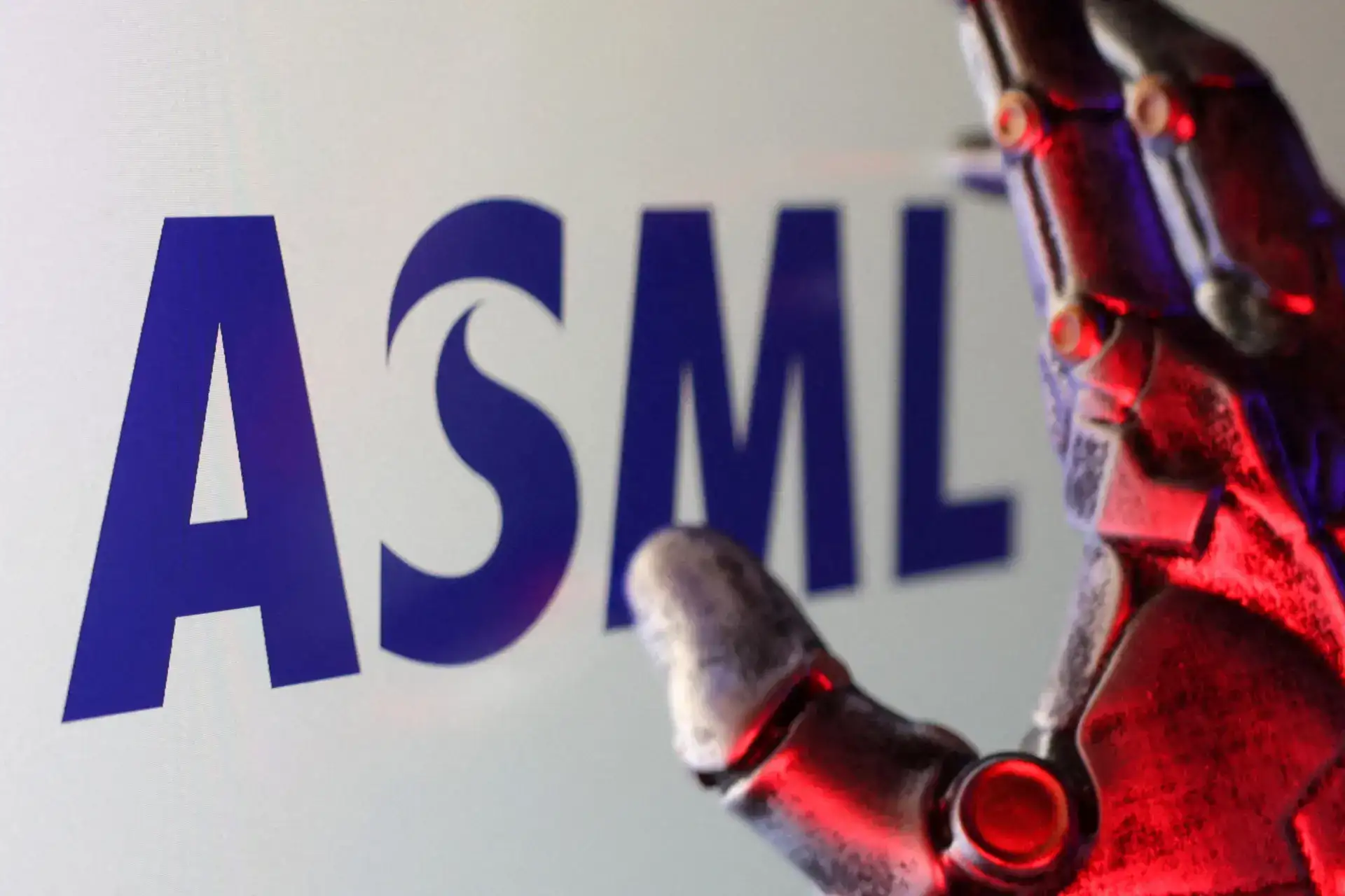 FILE PHOTO: Illustration shows ASML logo FILE PHOTO: Illustration shows ASML logo